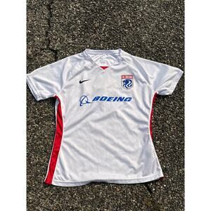 Nike Ol Reign Jersey Womens White Red Swoosh On Field Home #31 Size Large